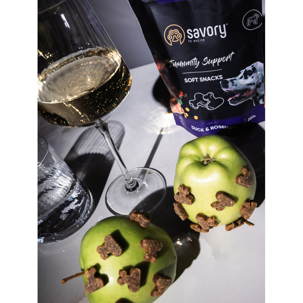 Savory Сейворі Ласощі мякі д/собак Імуніті качка та шипшина 200г