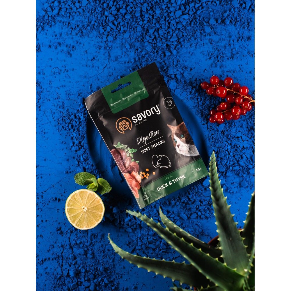 Savory Сейворі ласощі мякі д/кота чутл.травл Качка та чебрець 50г