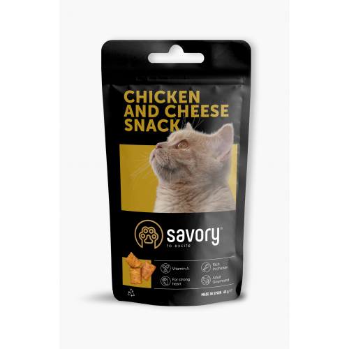 Savory Сейворі Ласощі д/кота Курка сир 60г