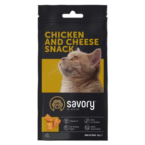 Savory Сейворі Ласощі д/кота Курка сир 60г