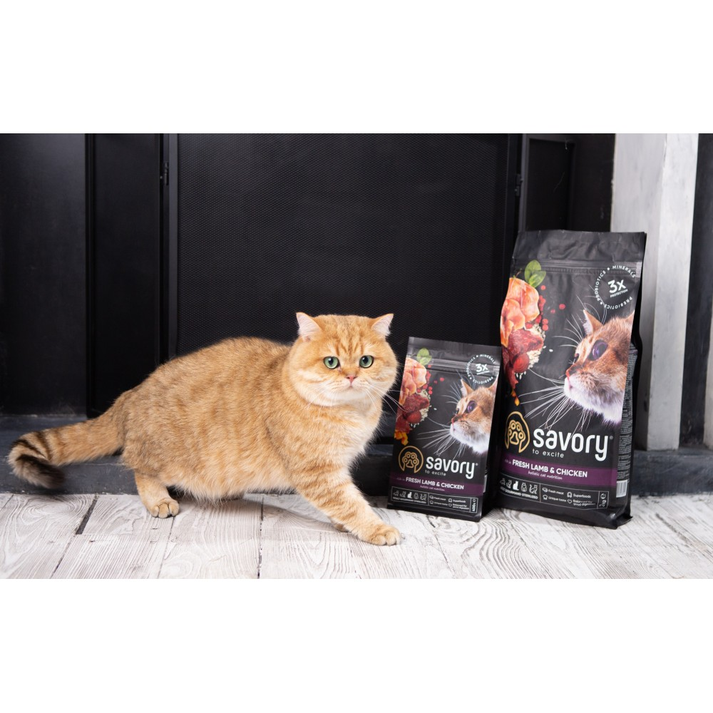 Savorу Сейворі 400г д/кота Стерильні Ягня Курка