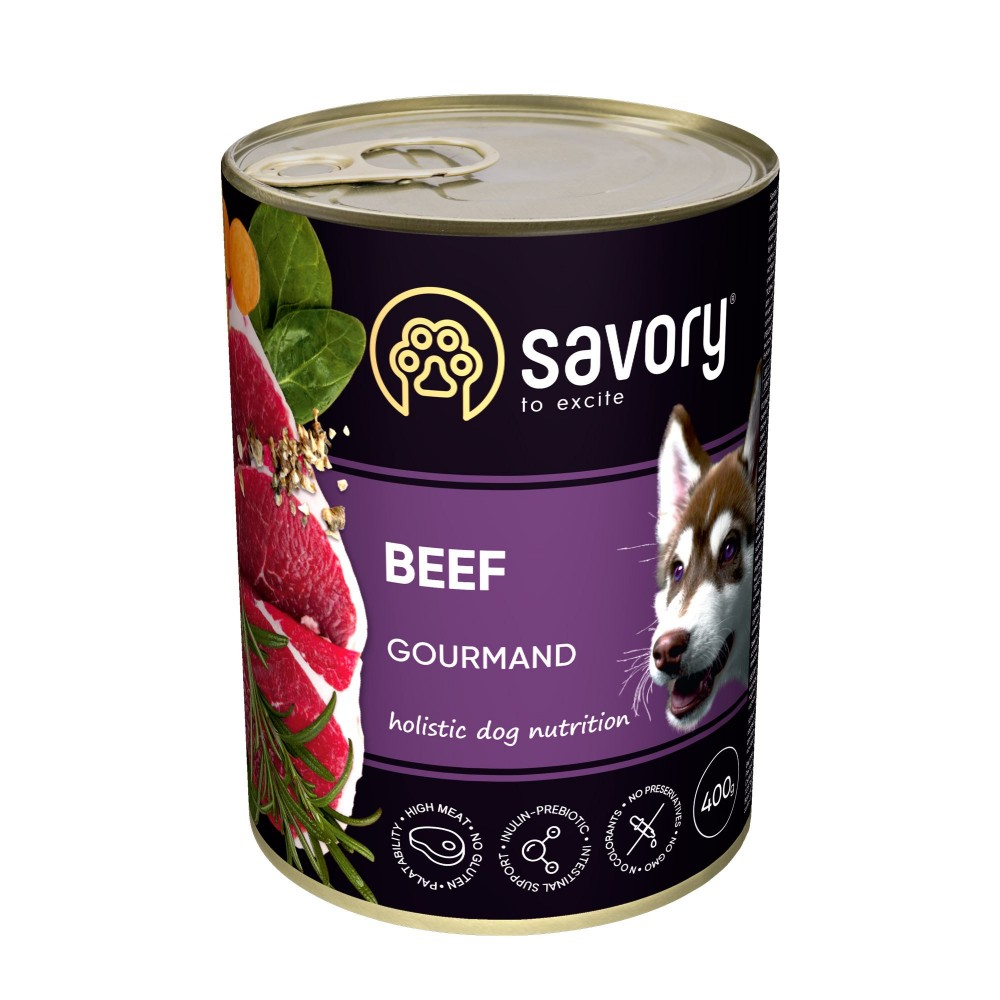 Savory Сейворі конс.400г д/собак Яловичина