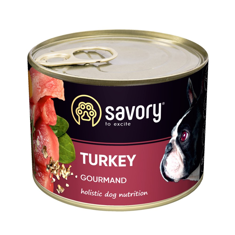 Savory Сейворі конс.200г д/собак Індичка