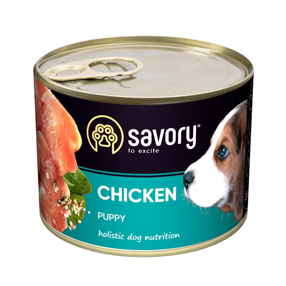 Savory Сейворі конс.200г д/цуценят Курка