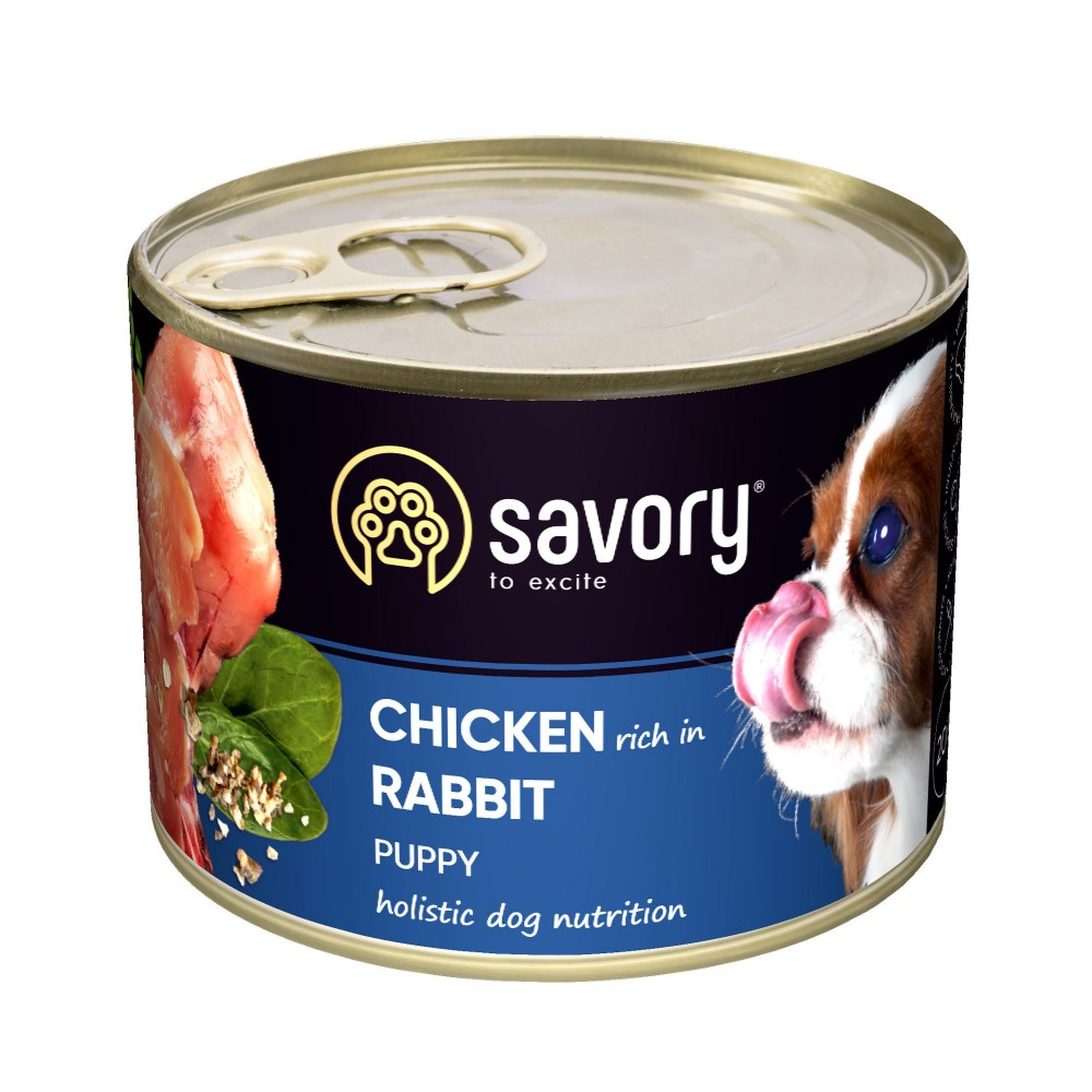 Savory Сейворі конс.200г д/цуценят Кролик