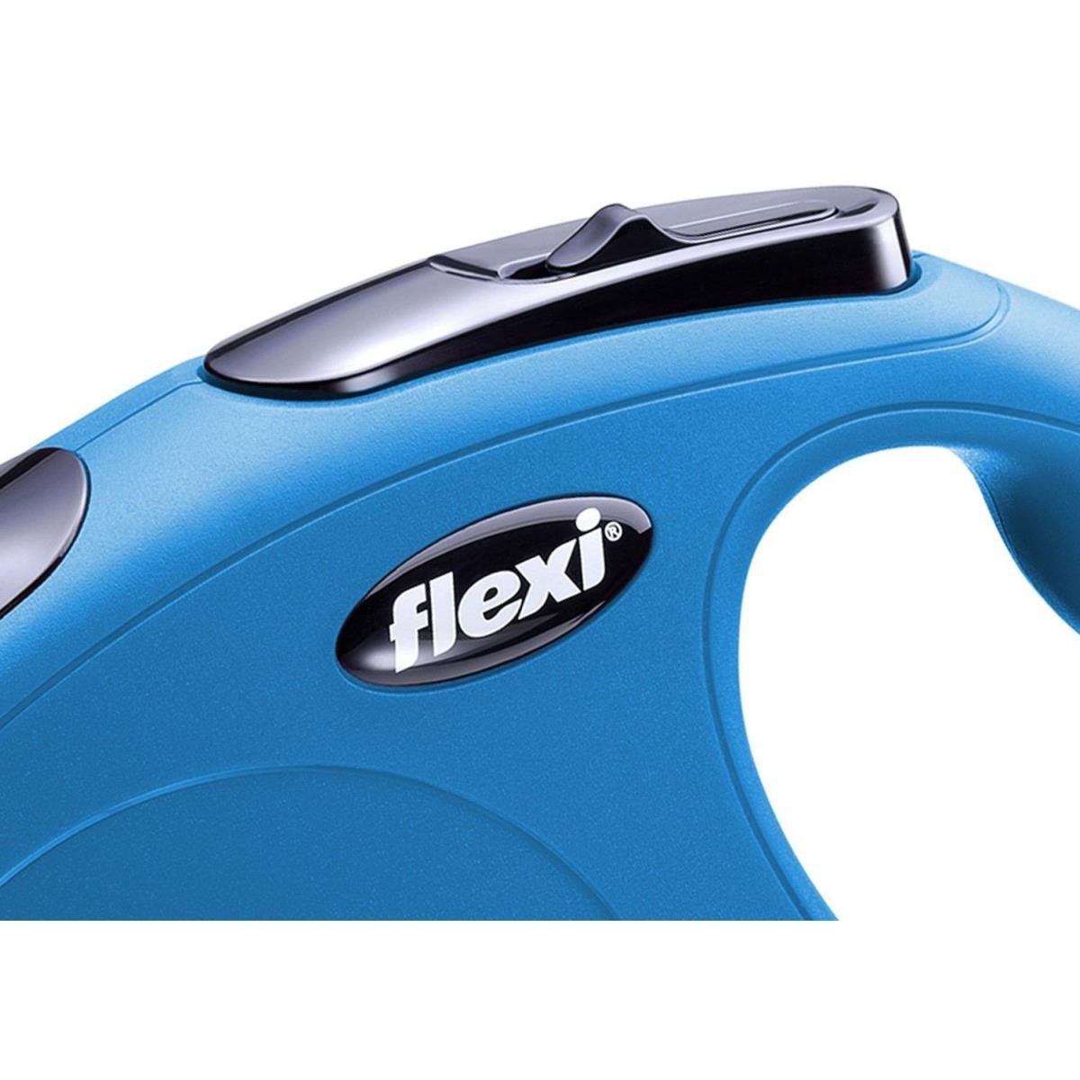 FLEXI Classic Рулетка д/собак S трос 5м/12кг синя