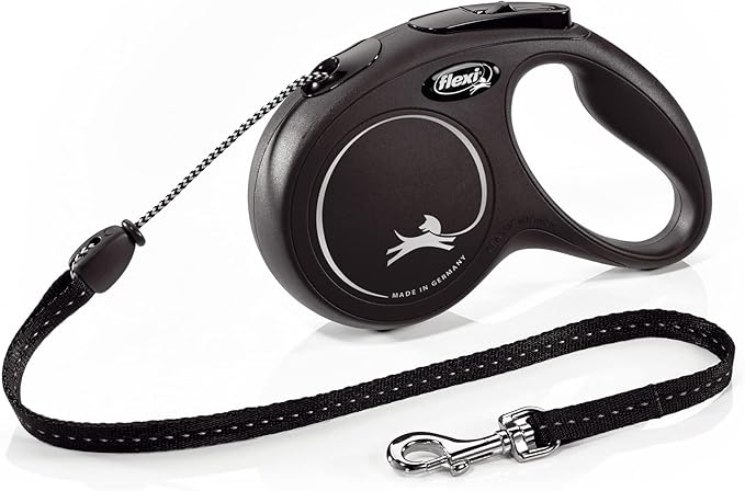FLEXI Classic Рулетка д/собак М трос 5м/20кг чорна