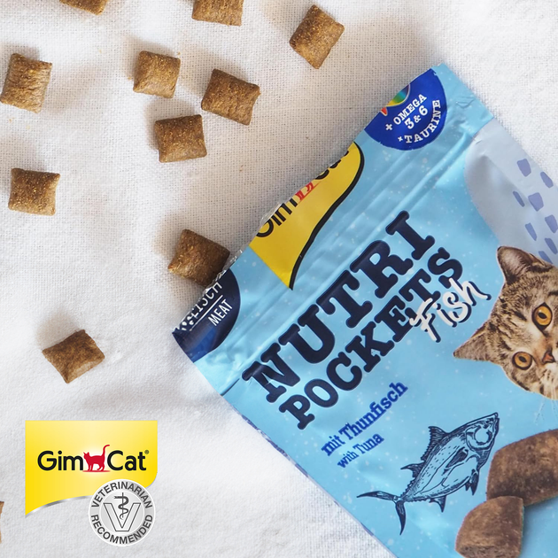GimCat ГімКет Ласощі д/кота Нутрі Покетс Тунець 60 г