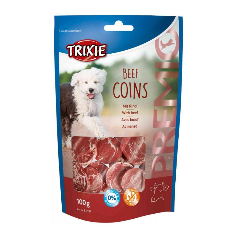 Ласощі д/собак Преміо Beef Coins з яловичиною 100г