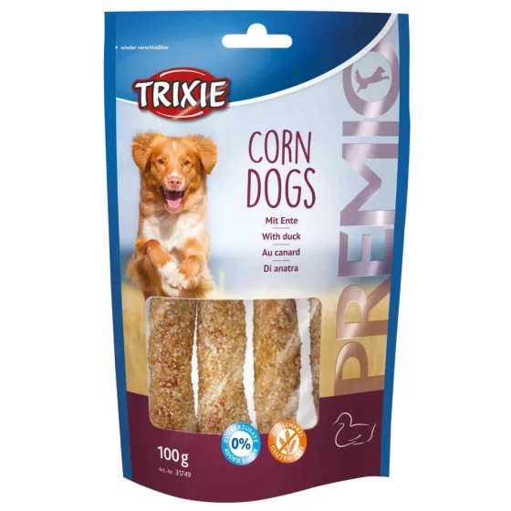 Ласощі д/соб Corn Dogs качка  4шт/100г