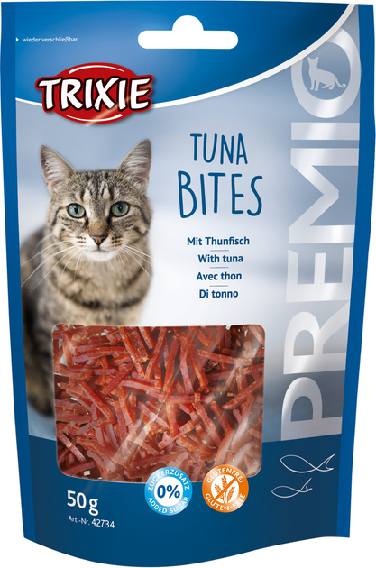 Ласощі д/кот Преміо Tuna Bites тунець 50г