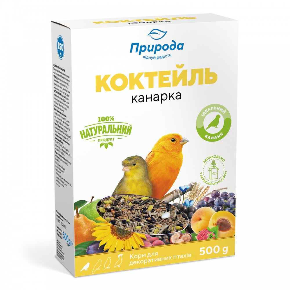 Коктейль Канарка корм д/птахів  500г   Природа