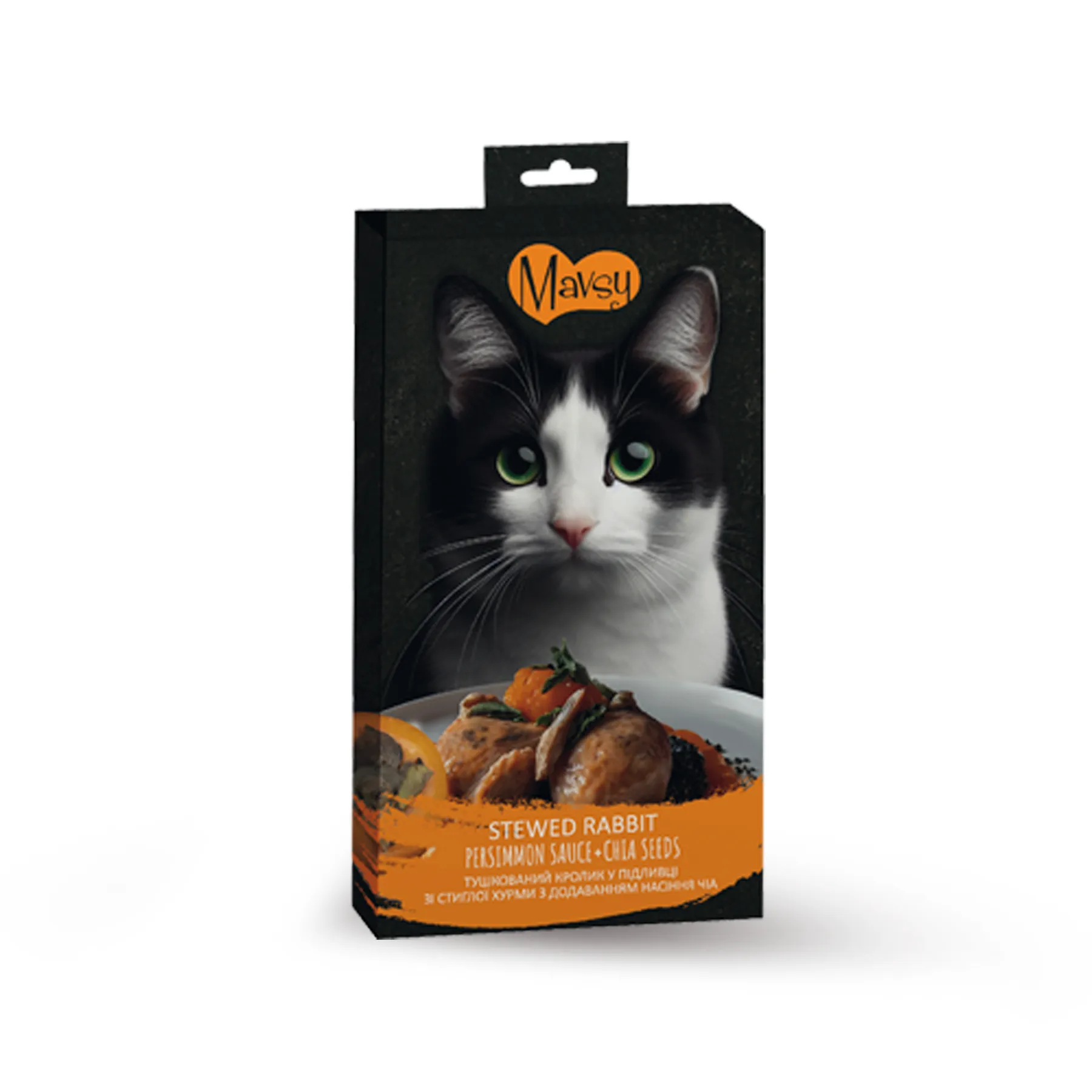 Mavsy/Мавси ласощі д/кота  Крем снек Кролик в підливці з хурми  5x15 г 1шт