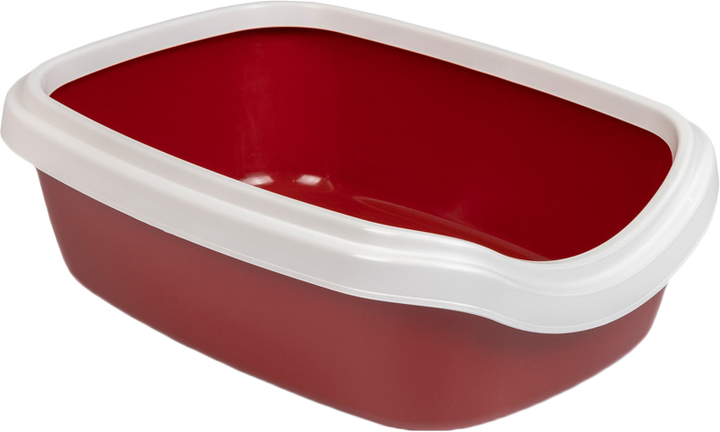 Туалет для котів Comfort M 41х30х13.5, бордо. Арт PR241736