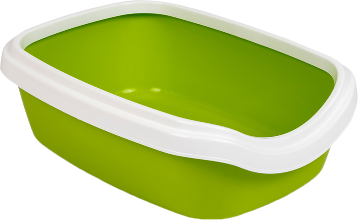 Туалет для котів Comfort M 41х30х13.5, лайм. Арт PR241737
