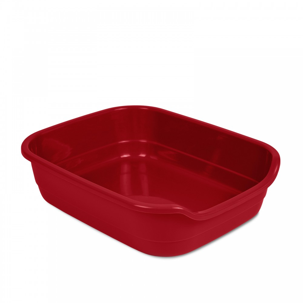 Туалет для котів Comfort L 49х39х15, бордо. Арт PR241739