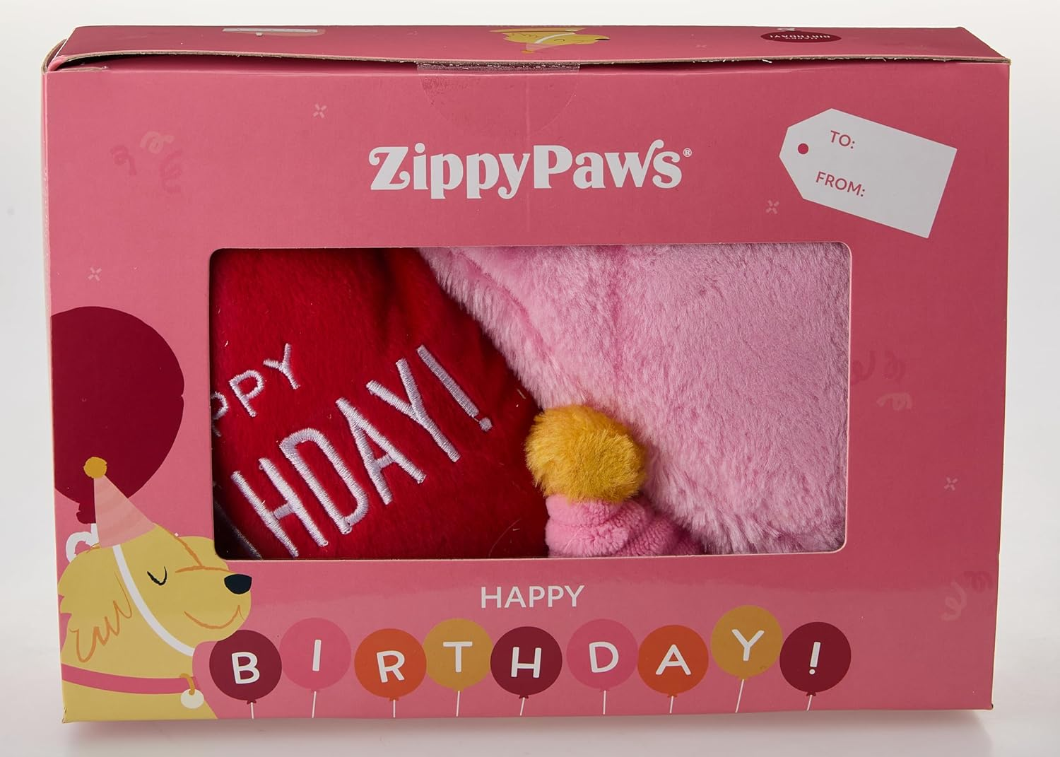 ZippyPaws Іграшка д/соб Бокс до Дня Народження рожевий