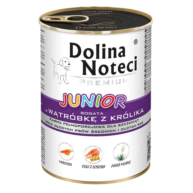 Dolina Noteci Premium конс.400г д/цуценят  печінка кролика