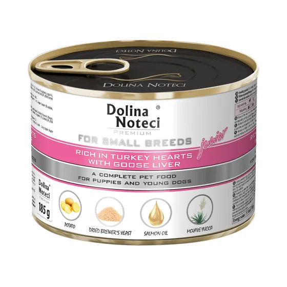 Dolina Noteci Premium конс.185г д/собак міні порід серце індички та печін.гусяча