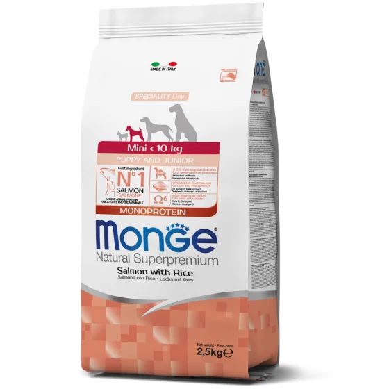 Monge MONOptotein соб/сух 2,5кг міні папі лосось/рис