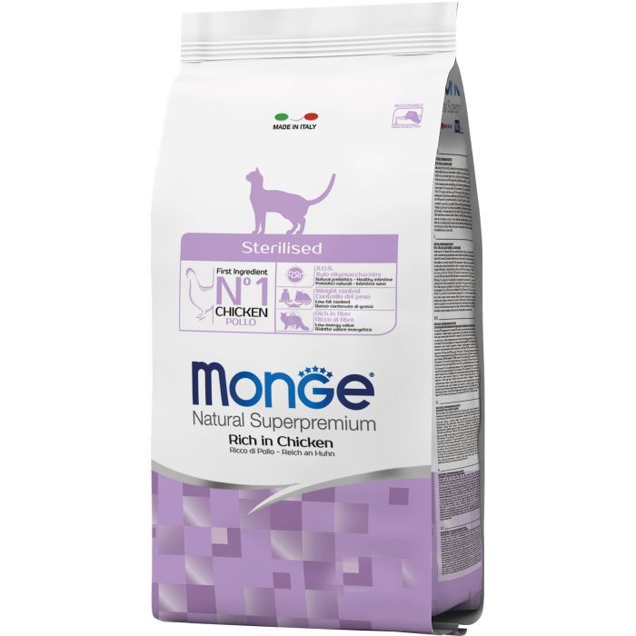 Monge кот/сух 400г стерилізед з куркою