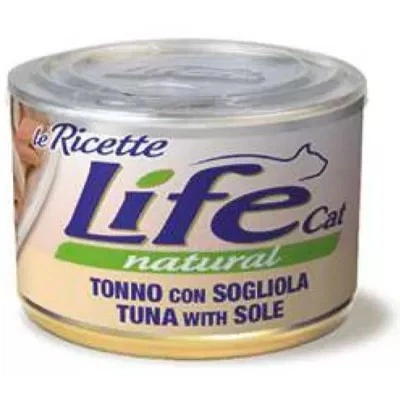 LifeCat кот/конс 150г Le Ricette шматочки тунець/камбала