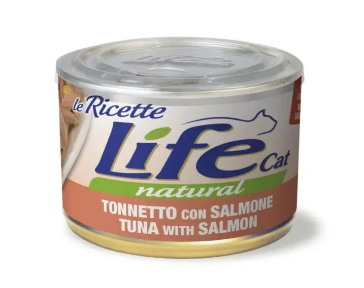 LifeCat кот/конс 150г Le Ricette шматочки тунець/лосось