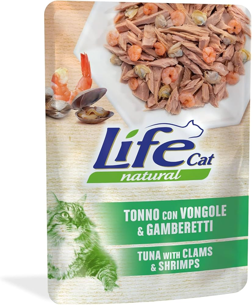 LifeCat кот/конс 70г Le Ricette шматочки тунець/мідії/креветки