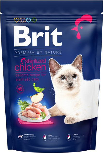 Brit Premium Бріт стерилізованих з куркою 1.5кг