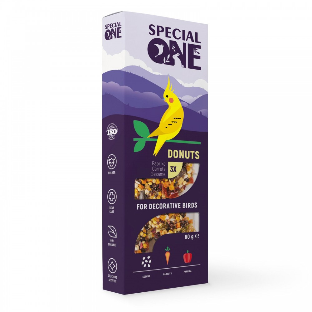 Special One Пончики д/птахів Паприка мрква кунжут  60г Природа