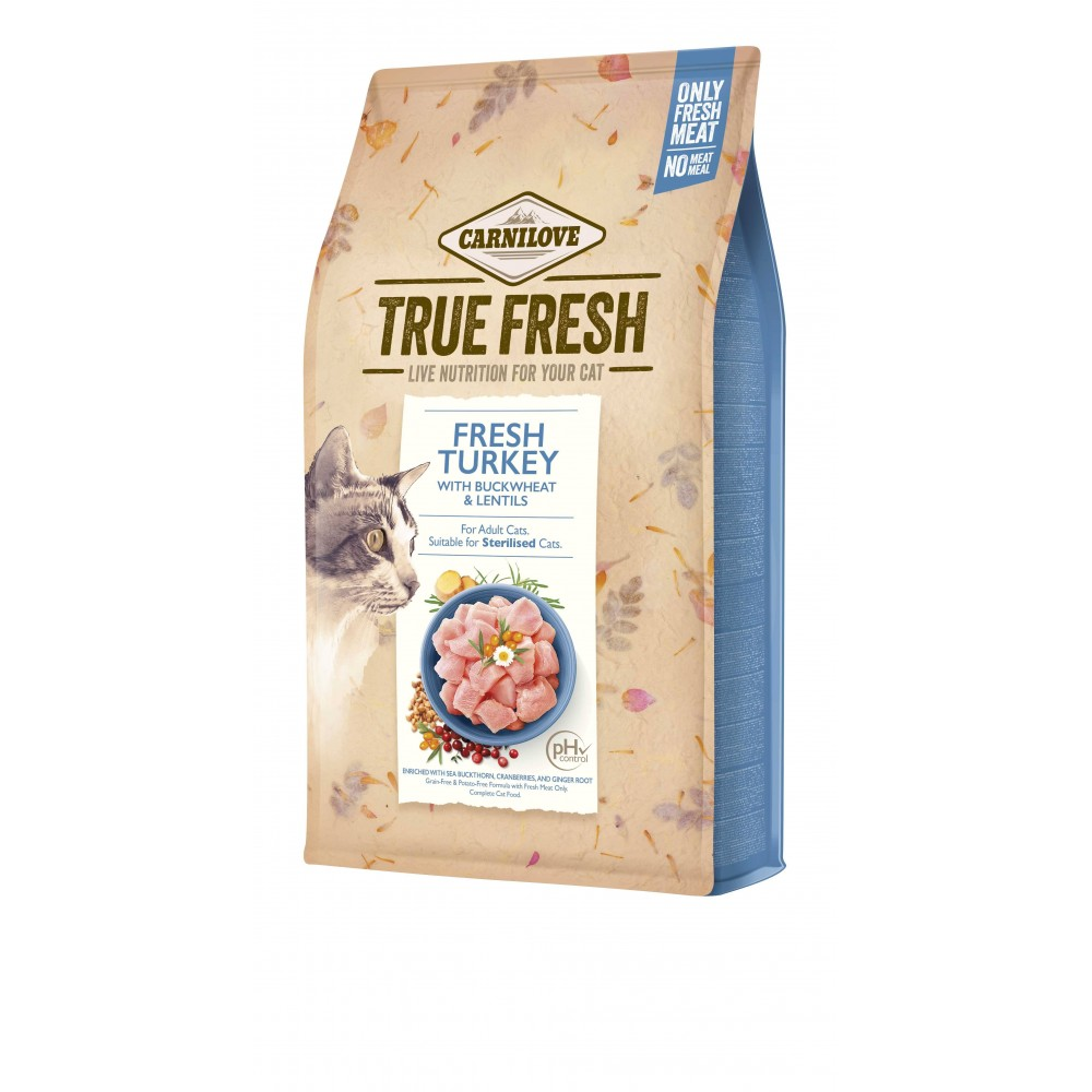 Carnilove Карнілав True Fresh 340г д/кота Індичка