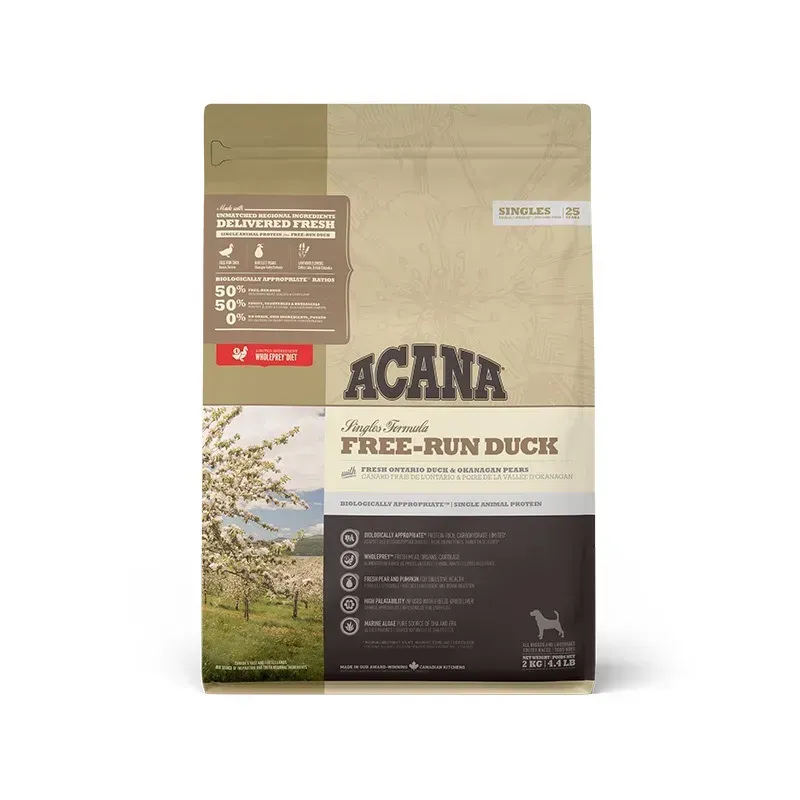 Acana Free-Run Duck - Сухий корм з качкою для собак всіх порід на всіх стадіях життя з чутливим травленням 2 кг