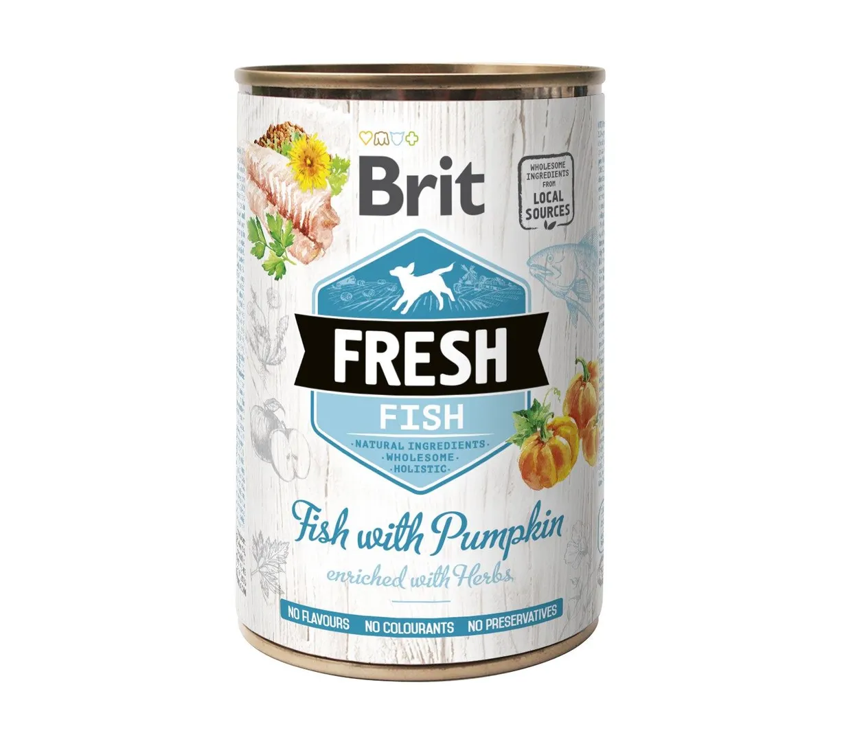 Brit Fresh Бріт Фреш конс.400г д/собак Риба та гарбуз