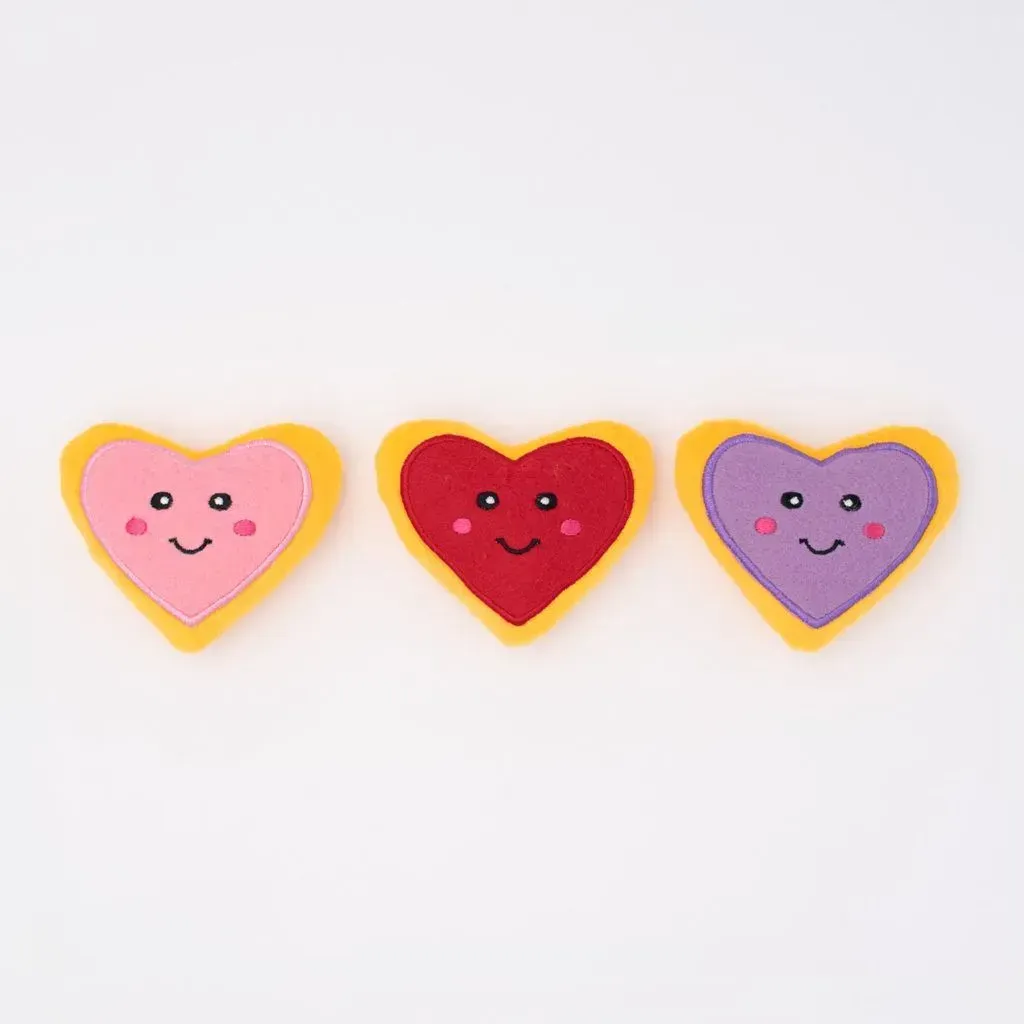 Zippy Paws Іграшка д/собак Valentine’s Miniz 3-Pack серце посмішка за 1шт