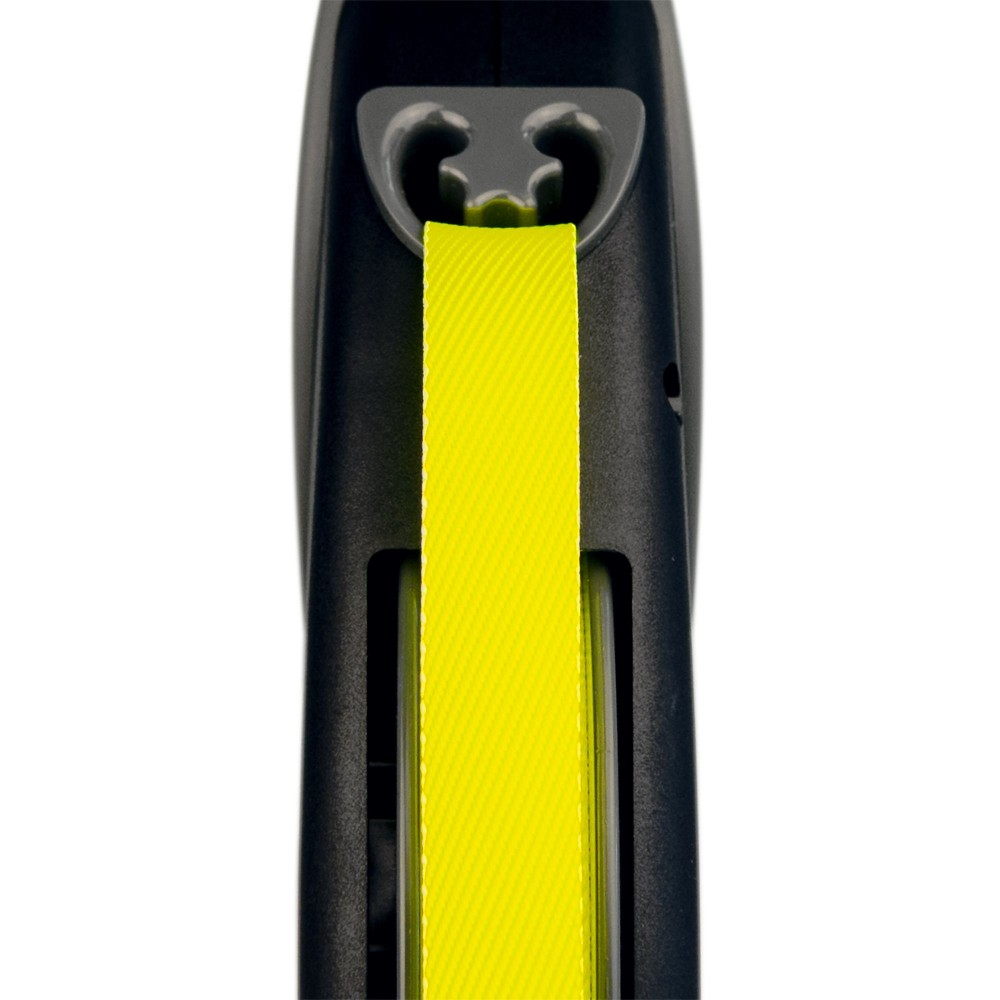 FLEXI  Рулетка  NEON GIANT стрічка 8м/ XL чорний/жовтий