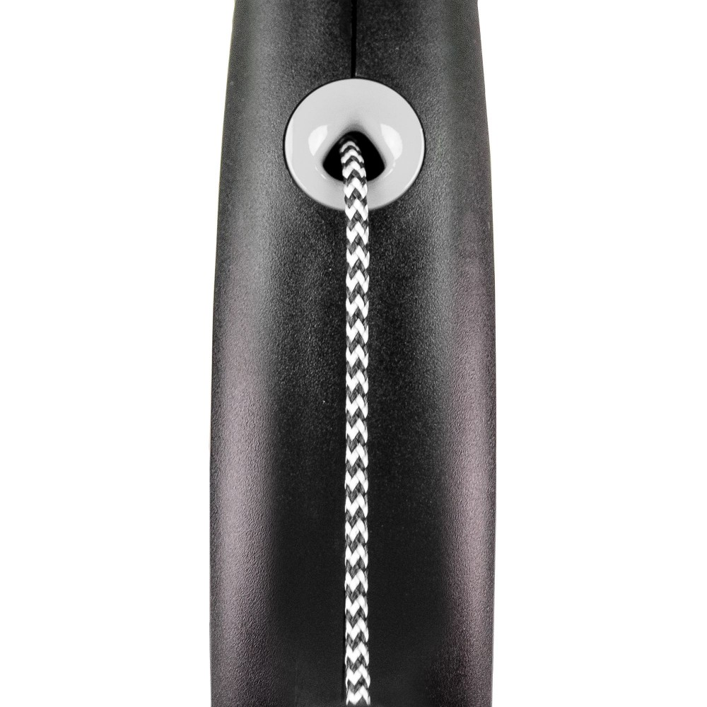 FLEXI Рулетка  Black Design M трос 5м/20кг сріблястий