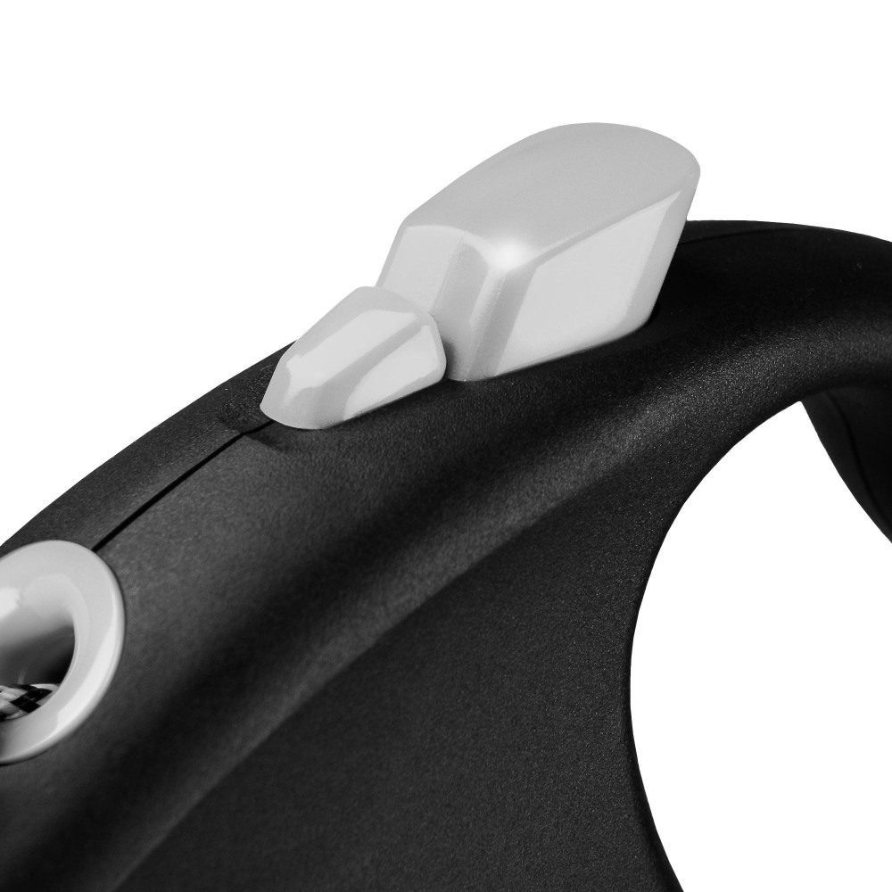 FLEXI Рулетка  Black Design M трос 5м/20кг сріблястий