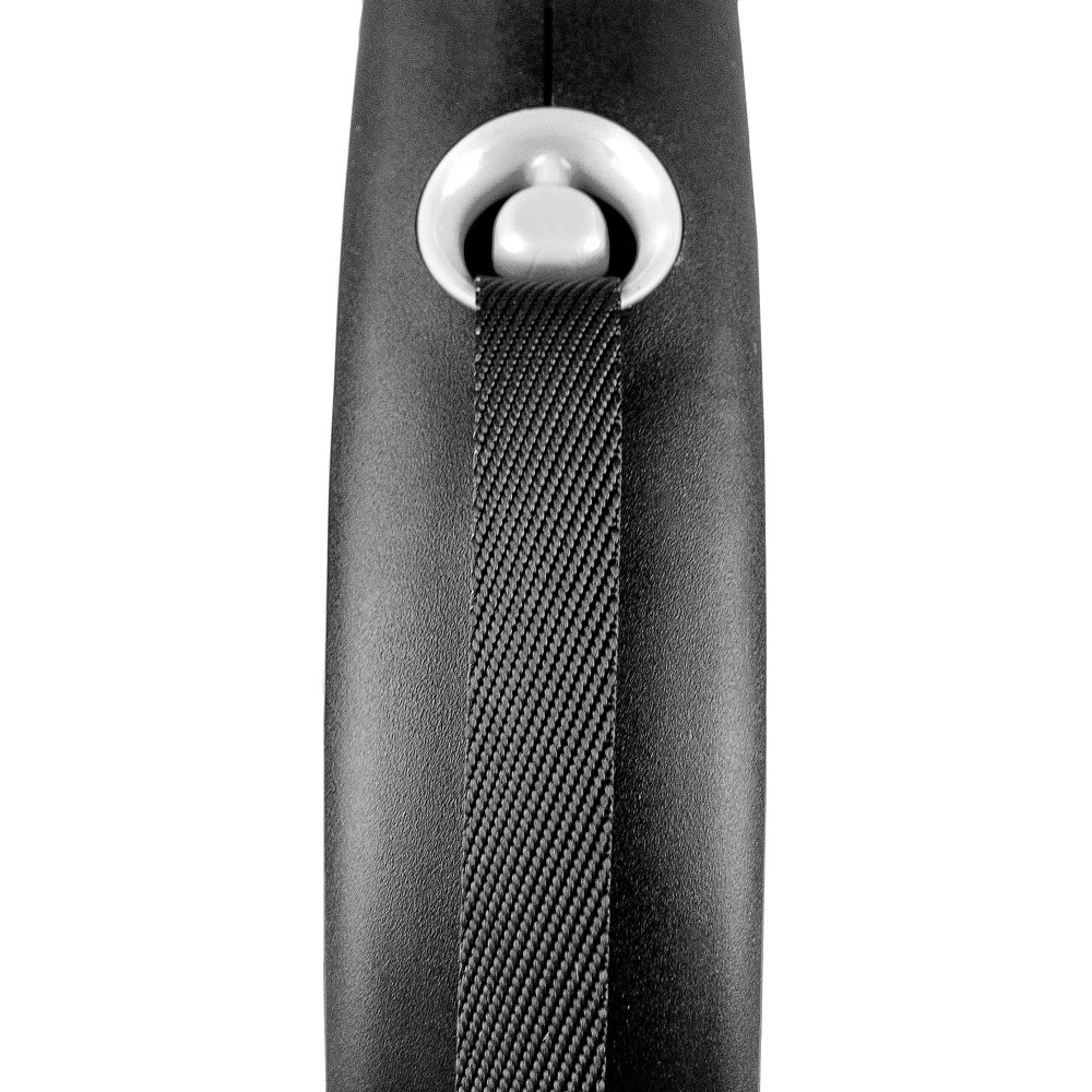 FLEXI Рулетка  Black Design S стрічка 5м/15кг сріблястий