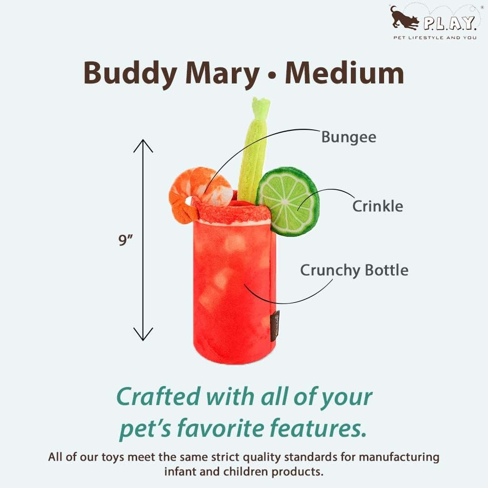 Splish Splash іграшка д/соб червоний коктейль Burking Brunch Collection - Buddy Mary Pet Play (Standart)