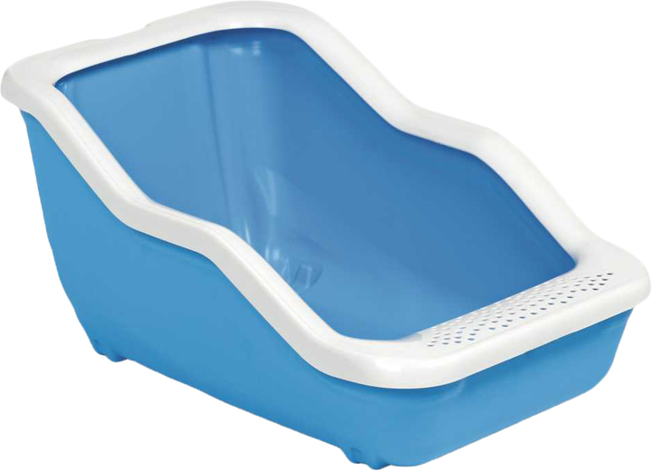 Туалет д/кота з рамкою Netta Open blue 54*39*29 см