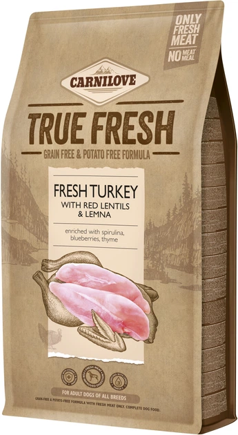 Carnilave True Fresh Карнілав соб/сух 4кг усі породи едалт з індичкою