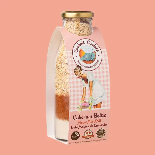 Cookas Cookies Cake in Bottle суміш для приготування святкового торту з креветкою 320г