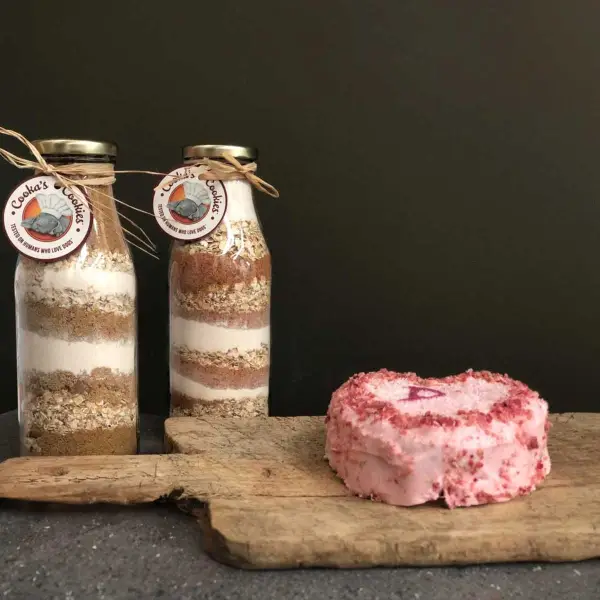Cookas Cookies Cake in Bottle суміш для приготування святкового торту з креветкою 320г