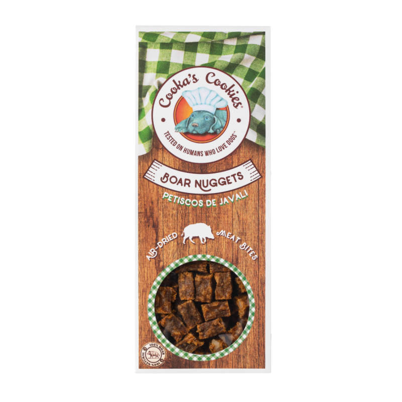 Cooka`s Cookies Кокас Кукіс Натуральні сушені ласощі для собак, 100% М'ясо кабана, 60 г