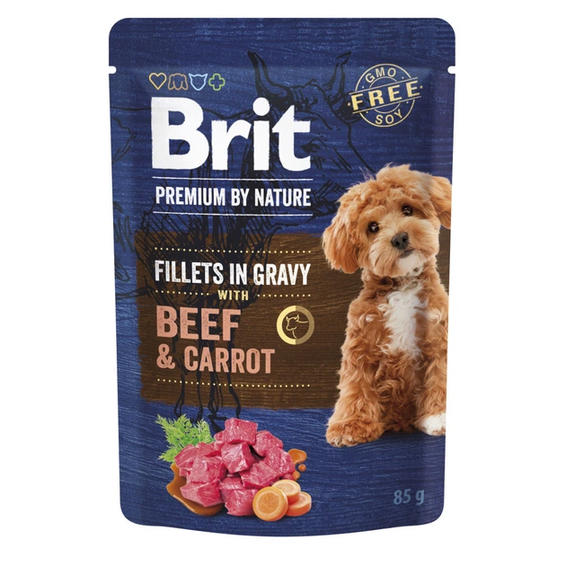 Brit Premium Бріт пауч 85г д/цуценят Ягня соус 85г