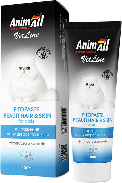 Animall ВетЛайн фітопаста для покращення якості шерсті/шкіри    100г
