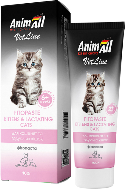 Animall ВетЛайн фітопаста кошенята/лактуючі кішки вітамінізована 100гр