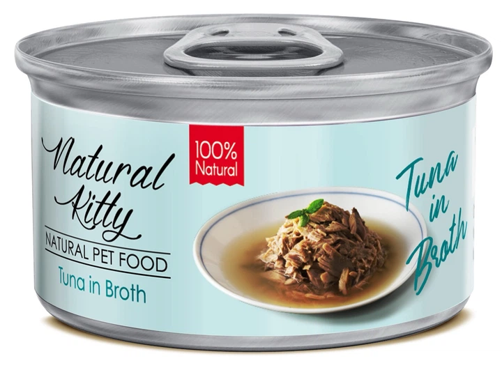 Natural Kitty конс.80г д/котів Тунець в бульйоні