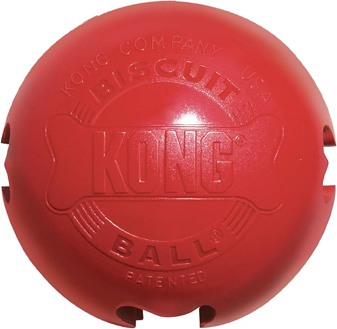 КОНГ іграшка д/собак Ball BiscL мяч з отвором гума