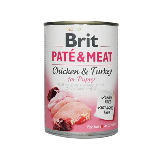 Brit Care Бріт конс.400г д/собак ПетМіт курка та індичка